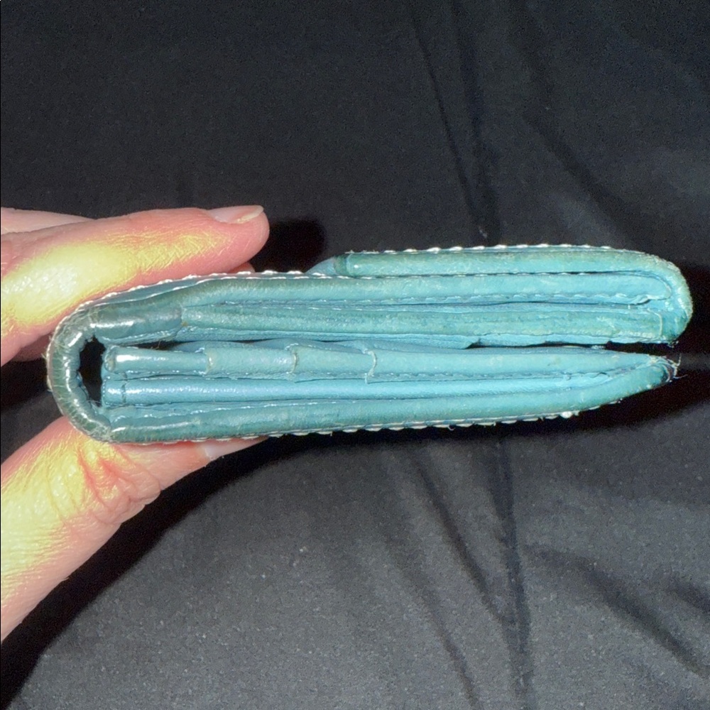 🖤VINTAGE COACH TEAL/ BROWN WALLET🖤 - Picture 10 of 12